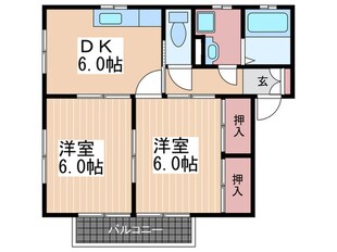 ホームオアシス船越の物件間取画像